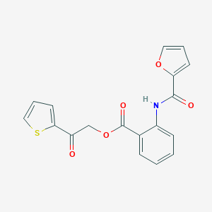 molecular formula C18H13NO5S B338286 2-Oxo-2-(2-thienyl)ethyl 2-(2-furoylamino)benzoate 