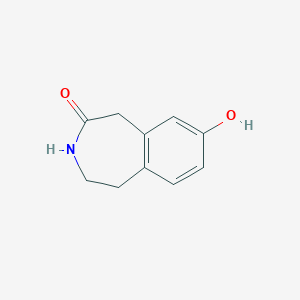 molecular formula C10H11NO2 B3382862 2H-3-Benzazepin-2-one, 1,3,4,5-tetrahydro-8-hydroxy- CAS No. 37526-68-4