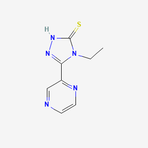 4-ethyl-5-(pyrazin-2-yl)-4H-1,2,4-triazole-3-thiol