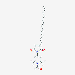 B033829 1-(1-Acetyl-2,2,6,6-tetramethylpiperidin-4-yl)-3-dodecylpyrrolidine-2,5-dione CAS No. 106917-31-1
