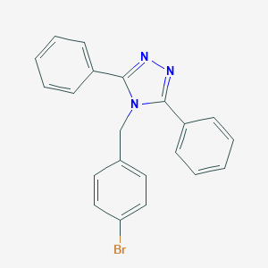 molecular formula C21H16BrN3 B338290 4-(4-bromobenzyl)-3,5-diphenyl-4H-1,2,4-triazole 