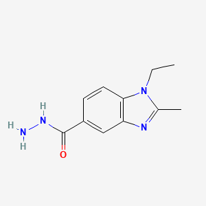 1-ethyl-2-methyl-1H-1,3-benzodiazole-5-carbohydrazide