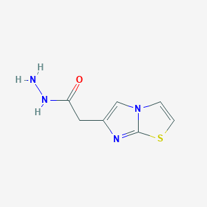 molecular formula C7H8N4OS B3382917 Imidazo[2,1-b]thiazol-6-yl-acetic acid hydrazide CAS No. 379254-72-5