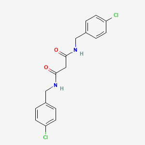 molecular formula C17H16Cl2N2O2 B3382919 N,N'-bis[(4-chlorophenyl)methyl]propanediamide CAS No. 379254-86-1