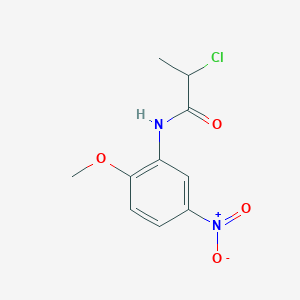 2-chloro-N-(2-methoxy-5-nitrophenyl)propanamide