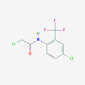 2-chloro-N-[4-chloro-2-(trifluoromethyl)phenyl]acetamide