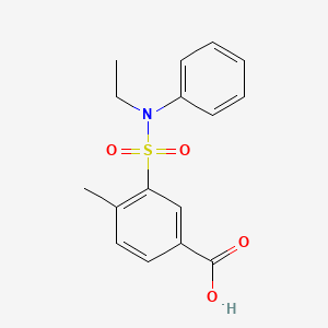 molecular formula C16H17NO4S B3382964 3-[Ethyl(phenyl)sulfamoyl]-4-methylbenzoic acid CAS No. 379726-52-0