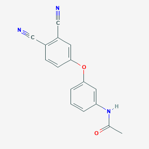 molecular formula C16H11N3O2 B338299 N-[3-(3,4-dicyanophenoxy)phenyl]acetamide 