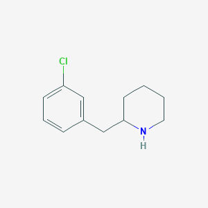 2-[(3-Chlorophenyl)methyl]piperidine