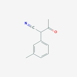 molecular formula C11H11NO B3383046 2-(3-Methylphenyl)-3-oxobutanenitrile CAS No. 38377-59-2