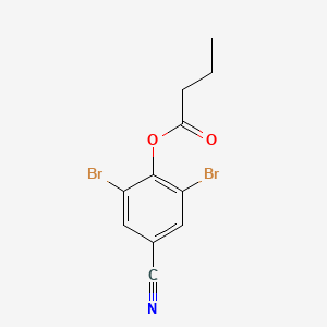 molecular formula C11H9Br2NO2 B3383086 Bromoxynil butyrate CAS No. 3861-41-4