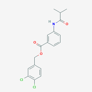 molecular formula C18H17Cl2NO3 B338310 3,4-Dichlorobenzyl 3-(isobutyrylamino)benzoate 
