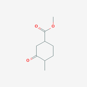 molecular formula C9H14O3 B3383118 4-甲基-3-氧代环己烷甲酸甲酯 CAS No. 3913-99-3