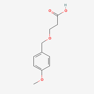 molecular formula C11H14O4 B3383140 3-[(4-Methoxyphenyl)methoxy]propanoic acid CAS No. 392333-41-4