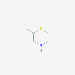 molecular formula C5H11NS B3383184 2-甲基硫代吗啉 CAS No. 3970-88-5