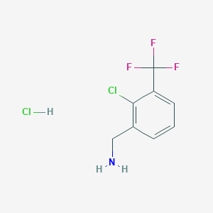 molecular formula C8H8Cl2F3N B3383206 (2-Chloro-3-(trifluoromethyl)phenyl)methanamine hydrochloride CAS No. 39959-48-3