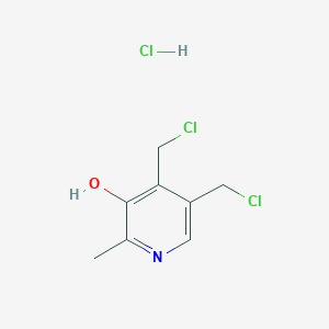 molecular formula C8H10Cl3NO B3383216 4,5-Bis(chloromethyl)-2-methylpyridine-3-ol hydrochloride CAS No. 39984-50-4