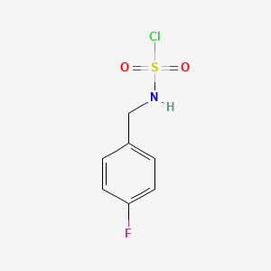 N-[(4-Fluorophenyl)methyl]sulfamoyl chloride