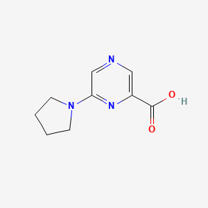 molecular formula C9H11N3O2 B3383249 6-(Pyrrolidin-1-yl)pyrazine-2-carboxylic acid CAS No. 40262-63-3