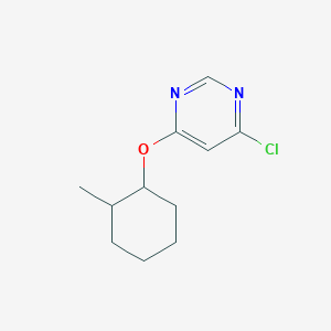 molecular formula C11H15ClN2O B3383286 4-Chloro-6-(2-methylcyclohexyloxy)pyrimidine CAS No. 405931-07-9