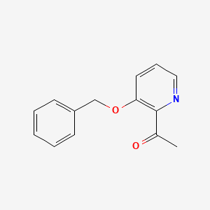 molecular formula C14H13NO2 B3383293 1-(3-(Benzyloxy)pyridin-2-yl)ethanone CAS No. 406212-35-9