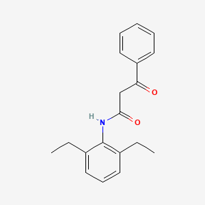 molecular formula C19H21NO2 B3383305 N-(2,6-diethylphenyl)-3-oxo-3-phenylpropanamide CAS No. 40624-79-1