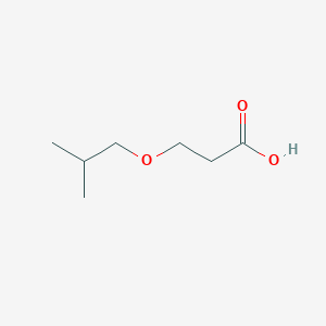 molecular formula C7H14O3 B3383361 3-(2-Methylpropoxy)propanoic acid CAS No. 41255-87-2