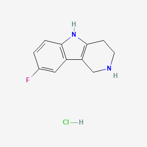 molecular formula C11H12ClFN2 B3383364 8-氟-2,3,4,5-四氢-1H-吡啶并[4,3-b]吲哚盐酸盐 CAS No. 41266-63-1