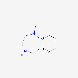 molecular formula C10H14N2 B3383370 1-methyl-2,3,4,5-tetrahydro-1H-1,4-benzodiazepine CAS No. 4141-14-4