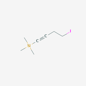 molecular formula C7H13ISi B3383373 Silane, (4-iodo-1-butynyl)trimethyl- CAS No. 41423-29-4