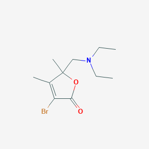 B033834 3-Bromo-5-((diethylamino)methyl)-4,5-dimethyl-2(5H)-furanone CAS No. 106609-75-0