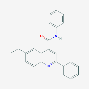 molecular formula C24H20N2O B338347 6-ethyl-N,2-diphenylquinoline-4-carboxamide 