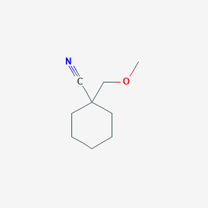 molecular formula C9H15NO B3383474 1-(Methoxymethyl)cyclohexane-1-carbonitrile CAS No. 425641-45-8