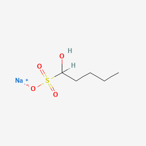 molecular formula C5H11NaO4S B3383496 Sodium 1-hydroxypentanesulphonate CAS No. 42849-43-4