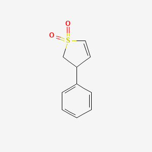 molecular formula C10H10O2S B3383508 3-Phenyl-2,3-dihydrothiophene 1,1-dioxide CAS No. 42925-28-0