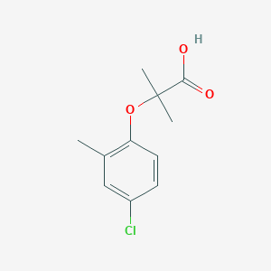molecular formula C11H13ClO3 B3383512 2-(4-Chloro-2-methylphenoxy)-2-methylpropanoic acid CAS No. 42936-88-9