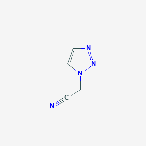 molecular formula C4H4N4 B3383545 2-(1H-1,2,3-三唑-1-基)乙腈 CAS No. 4368-69-8