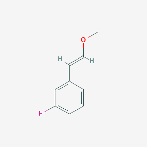 molecular formula C9H9FO B3383579 (E)-1-Fluoro-3-(2-methoxyvinyl)benzene CAS No. 438585-93-4