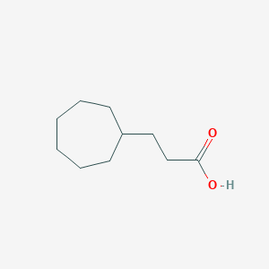 molecular formula C10H18O2 B3383620 3-环庚基丙酸 CAS No. 4448-78-6