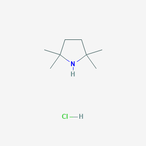 molecular formula C8H18ClN B3383663 2,2,5,5-四甲基吡咯烷；盐酸盐 CAS No. 4567-23-1
