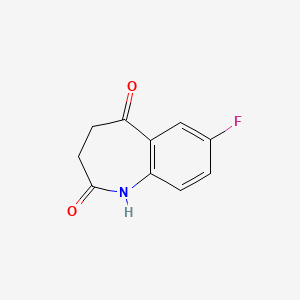 molecular formula C10H8FNO2 B3383727 7-fluoro-2,3,4,5-tetrahydro-1H-1-benzazepine-2,5-dione CAS No. 476363-59-4