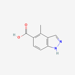 molecular formula C9H8N2O2 B3383742 4-methyl-1H-indazole-5-carboxylic acid CAS No. 478837-32-0