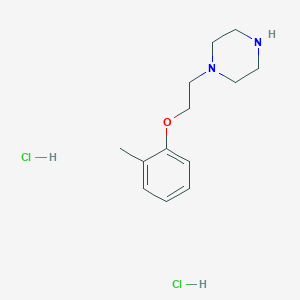 molecular formula C13H22Cl2N2O B3383746 1-[2-(2-Methylphenoxy)ethyl]piperazine dihydrochloride CAS No. 479669-59-5