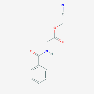 Cyanomethyl (benzoylamino)acetate