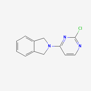 molecular formula C12H10ClN3 B3383782 2-(2-氯嘧啶-4-基)-2,3-二氢-1H-异吲哚 CAS No. 488817-09-0