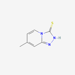s-Triazolo[4,3-a]pyridine-3-thiol, 7-methyl-