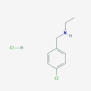 molecular formula C9H13Cl2N B033838 N-(4-氯苄基)乙胺盐酸盐 CAS No. 102236-18-0