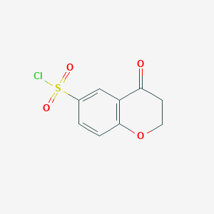 molecular formula C9H7ClO4S B3383861 4-氧杂环己烷-6-磺酰氯 CAS No. 503470-40-4