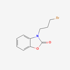 molecular formula C10H10BrNO2 B3383909 3-(3-bromopropyl)benzo[d]oxazol-2(3H)-one CAS No. 509148-27-0