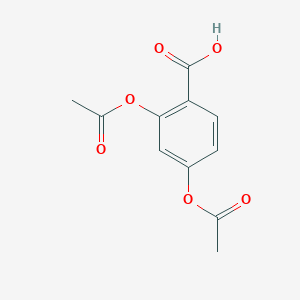 molecular formula C11H10O6 B3383924 2,4-二乙酰氧基苯甲酸 CAS No. 51-01-4